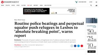 
                            6. Routine police beatings and perpetual squalor push refugees in ...