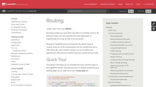 
                            6. Routing - 3.7 - CakePHP cookbook