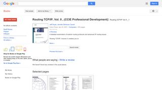 
                            9. Routing TCP/IP, Vol. II , (CCIE Professional Development): Routing ...