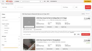 
                            6. Row House for Rent in Chennai, Row Houses ... - Sulekha Property