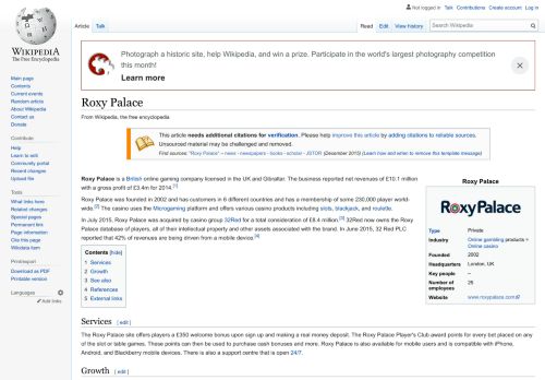 
                            11. Roxy Palace - Wikipedia