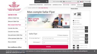 
                            3. Royal Air Maroc - Mon compte Safar Flyer