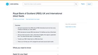 
                            10. Royal Bank of Scotland (RBS) UK and International direct feeds