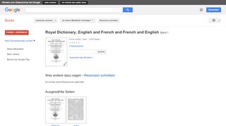 
                            12. Royal Dictionary, English and French and French and English