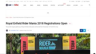 
                            9. Royal Enfield Rider Mania 2018 Registrations Open - NDTV CarAndBike