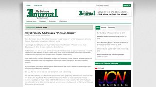 
                            9. Royal Fidelity Addresses “Pension Crisis” | The Bahama Journal ...