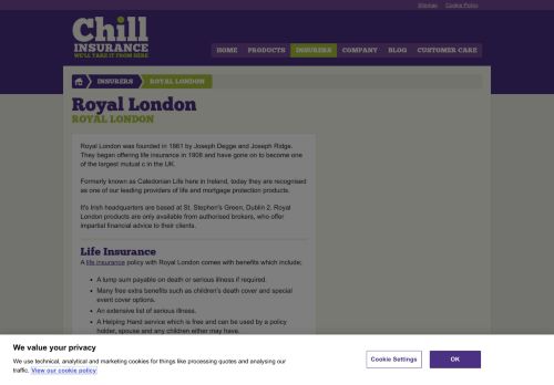 
                            4. Royal London | Chill Insurance Ireland