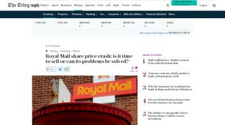 
                            9. Royal Mail share price crash: is it time to sell or can its problems be ...