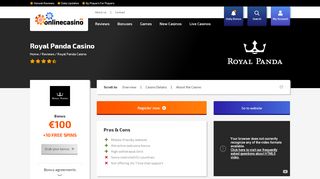 
                            11. Royal Panda Casino Review & Royal Panda Sign Up Offer