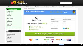 
                            7. Royal Panda Casino Test 2019: Hier 800 € Bonus sichern!