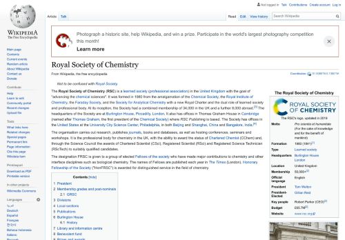 
                            8. Royal Society of Chemistry — Wikipédia