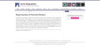 
                            12. Royal Society of Portrait Painters | Artist Biographies