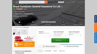 
                            11. Royal Sundaram General Insurance Co Ltd - Royal Sunderam ...