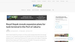 
                            10. Royal Vopak reveals expansion plans for tank terminal in ...