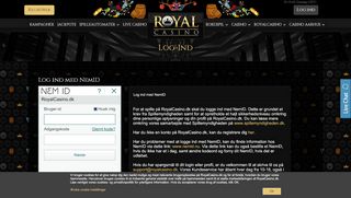 
                            1. RoyalCasino - Log ind med NemID og prøv vores pengespil