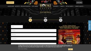 
                            4. RoyalCasino - Registrer dig i dag & få en Velkomstbonus