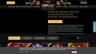 
                            2. RoyalCasino.dk - Danmarks eneste Landbaserede & Online Casino