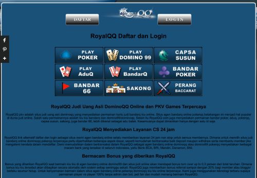 
                            4. RoyalQQ, Royal QQ, www.RoyalQQ.com, RoyalQQ.Poker: Daftar ...