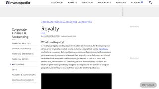 
                            10. Royalty - Investopedia