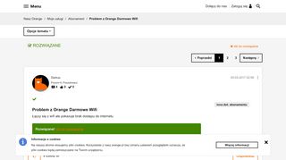 
                            6. Rozwiązano: Problem z Orange Darmowe Wifi - Nasz Orange