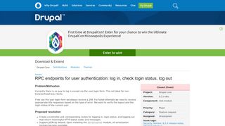 
                            13. RPC endpoints for user authentication: log in, check login status, log ...