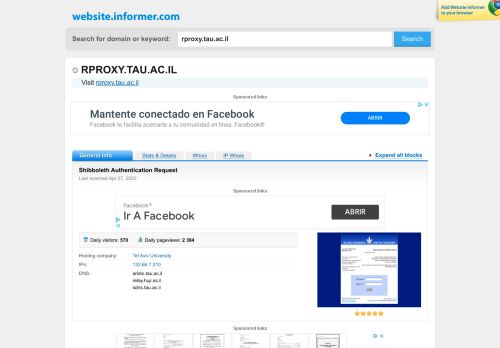 
                            7. rproxy.tau.ac.il at WI. Rproxy Login - Website Informer