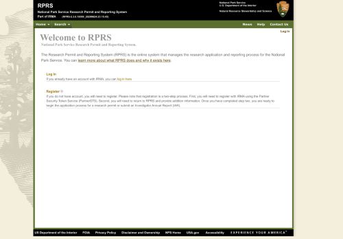 
                            12. RPRS - NPS IRMA Portal - National Park Service