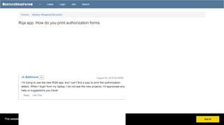 
                            9. Rqa app. How do you print authorization forms - Mystery Shopping Forum