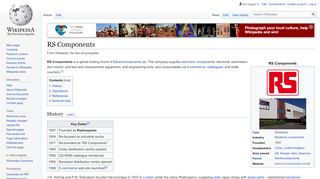 
                            10. RS Components - Wikipedia