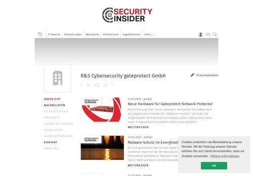 
                            5. R&S Cybersecurity gateprotect GmbH in Hamburg | Übersicht
