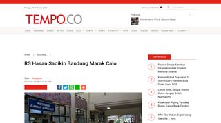 
                            13. RS Hasan Sadikin Bandung Marak Calo - Nasional Tempo.co