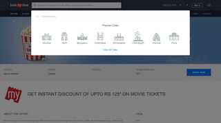 
                            7. Rs.125 Off Movie Ticket Discount Offer - BookMyShow