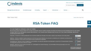 
                            2. RSA-Token FAQ | www.indevis.de