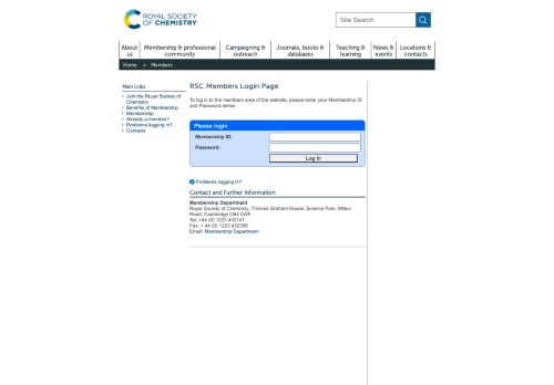 
                            1. RSC members Login Page - Royal Society of Chemistry