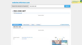 
                            8. rsc.icmc.net at WI. ICMC RSC TuME - Website Informer