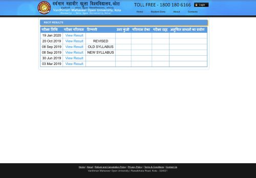 
                            12. RSCIT Result - VMOU