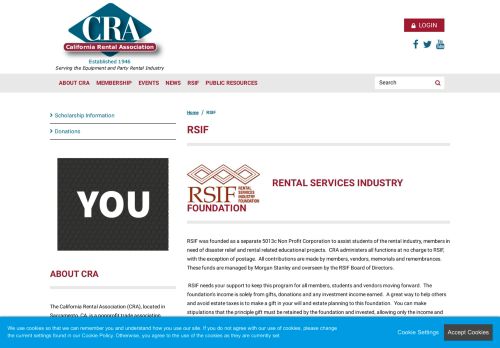 
                            12. RSIF - California Rental Association