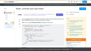 
                            12. Rspec: controller spec login helper - Stack Overflow