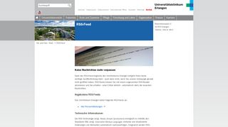 
                            2. RSS Feeds - Uni-Klinikum Erlangen