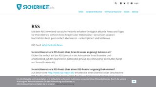 
                            12. RSS | Sicherheit.info