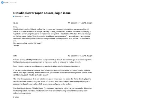 
                            8. RStudio Server (open source) login issue - RStudio IDE - RStudio ...