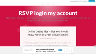 
                            4. RSVP login my account – RSVP Logins help you to get into your ...