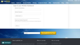 
                            4. rsvpBOOK | Login to Member Dashboard to Manage and Edit Event