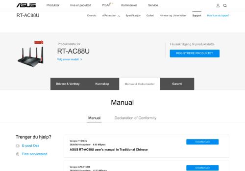 
                            3. RT-AC88U Manual | Nettverk | ASUS Norge