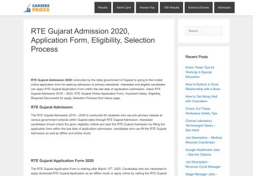 
                            6. RTE Gujarat Admission 2019, Application Form, Eligibility, Selection ...