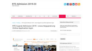 
                            9. RTE Gujarat Admission 2019 - www.rtegujarat.org Online Application ...