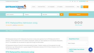 
                            10. RTE Maharashtra Admission 2019 | Schools