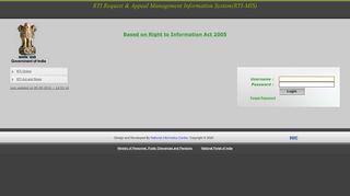 
                            2. RTI Request & Appeal Management Information System ... - RTI Online