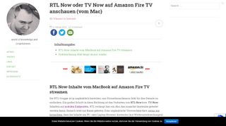 
                            4. RTL Now oder TV Now auf Amazon Fire TV anschauen (auch vom Mac)