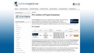 
                            7. RTL Surfstick mit Prepaid Surfpaketen | Surfstick Vergleich